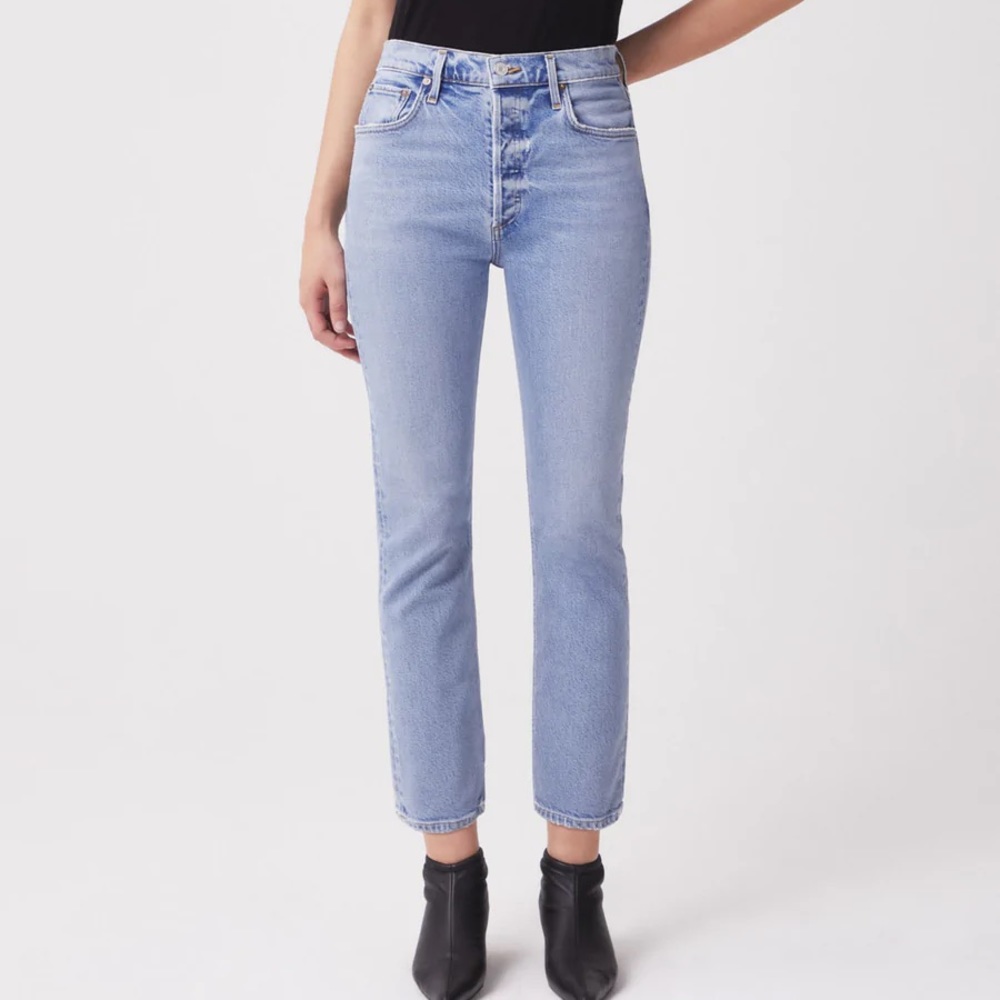 Agolde Riley Crop Jeans (Shiver) size 25 NWT